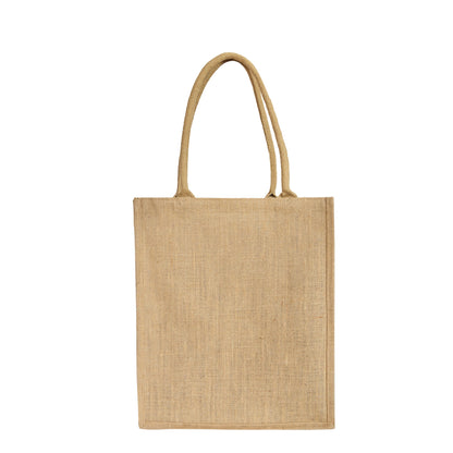 Wholesale Premium Reusable Jute Shopping with Jacquard fabric Tote Bag