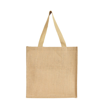Wholesale Eco Jute with Jacquard fabric Shoulder Tote Bag for Daily use