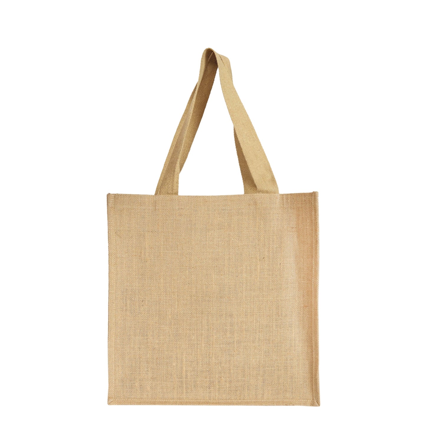 Wholesale Natural JuteTote Bag with Purple Jacquard Fabric for daily use