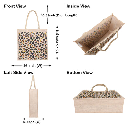 Printed Burlap Jute Tote Bags Combo Pack for Gifting & Shopping – Wholesale Supply