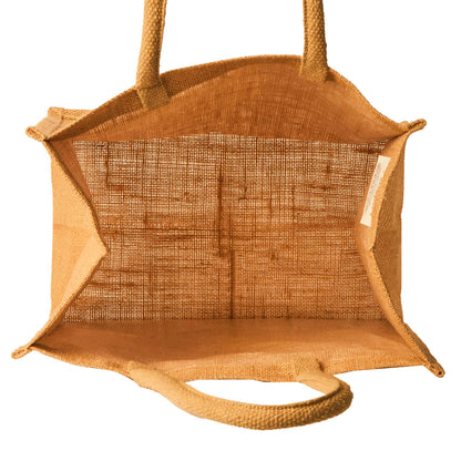 Burlap Wholesale Jute Tote Bag, Reusable Shopping Bags, Wedding, Gift, Reusable Grocery Bags (Packs of 8)