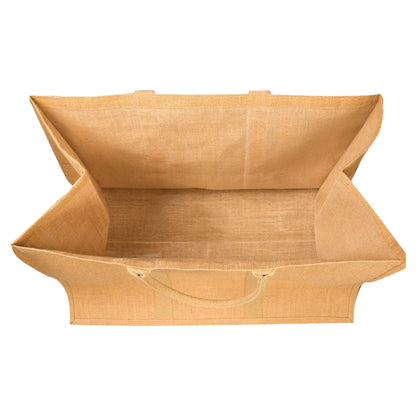 Eco-Friendly Jute Burlap Shopping Tote Bags – Wholesale Reusable Bags for Beach, Grocery, Gifts & Daily Use (Set of 8)