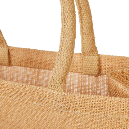 Reusable Wholesale Jute Tote Bags, Burlap DIY, Beach, Wedding Use, Promotional Shopping Bags (Packs of 12)