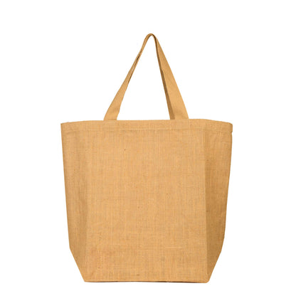 Jute Tote Bags with Handles – Wholesale Eco-Friendly Burlap Bags for Shopping, Weddings & DIY Crafts (Set of 8)