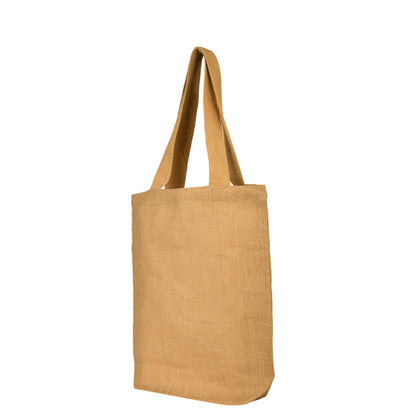 Wholesale Burlap Jute Tote Bags – Reusable Gift Bags for Women, Bridesmaids, Grocery, Shopping & Travel (Packs of 8)