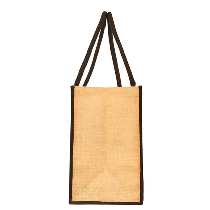 Reusable Jute Tote Bags- Wholesale Burlap Gift Bags for Women, Bridesmaids, Shopping (Packs of 12)