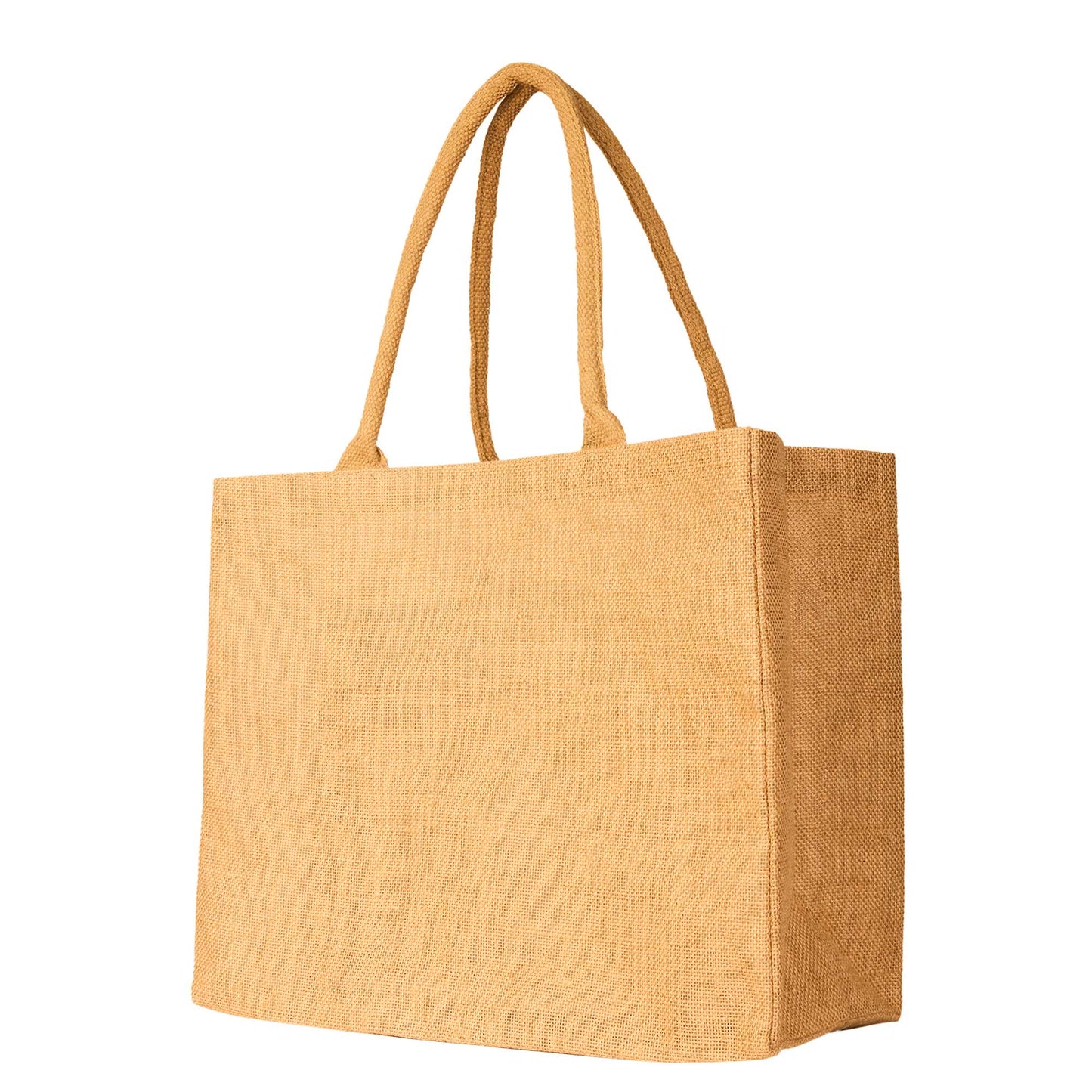 Jute Burlap Tote Bags – Reusable Wholesale Totes for Shopping, Beach, Gifts, DIY, Weddings (Packs of 8)
