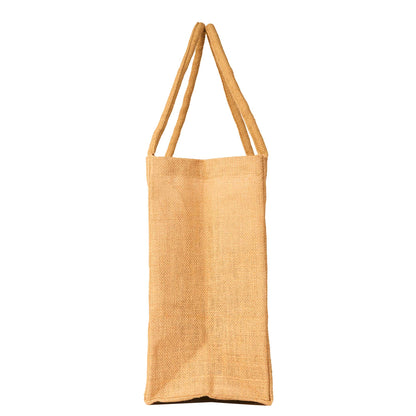 Jute Burlap Tote Bags – Reusable Wholesale Totes for Shopping, Beach, Gifts, DIY, Weddings (Packs of 8)