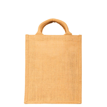 Burlap Jute Tote Bags Wholesale Eco-Friendly Totes for Shopping, Weddings, Gifts & DIY Projects (Set of 8)