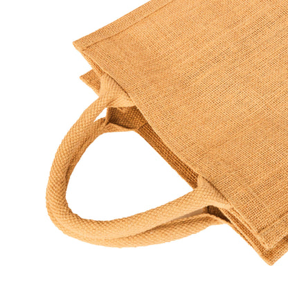 Burlap Jute Tote Bags– Reusable Wholesale Totes for Groceries, Weddings, Gifts & DIY Projects (Packs of 12)