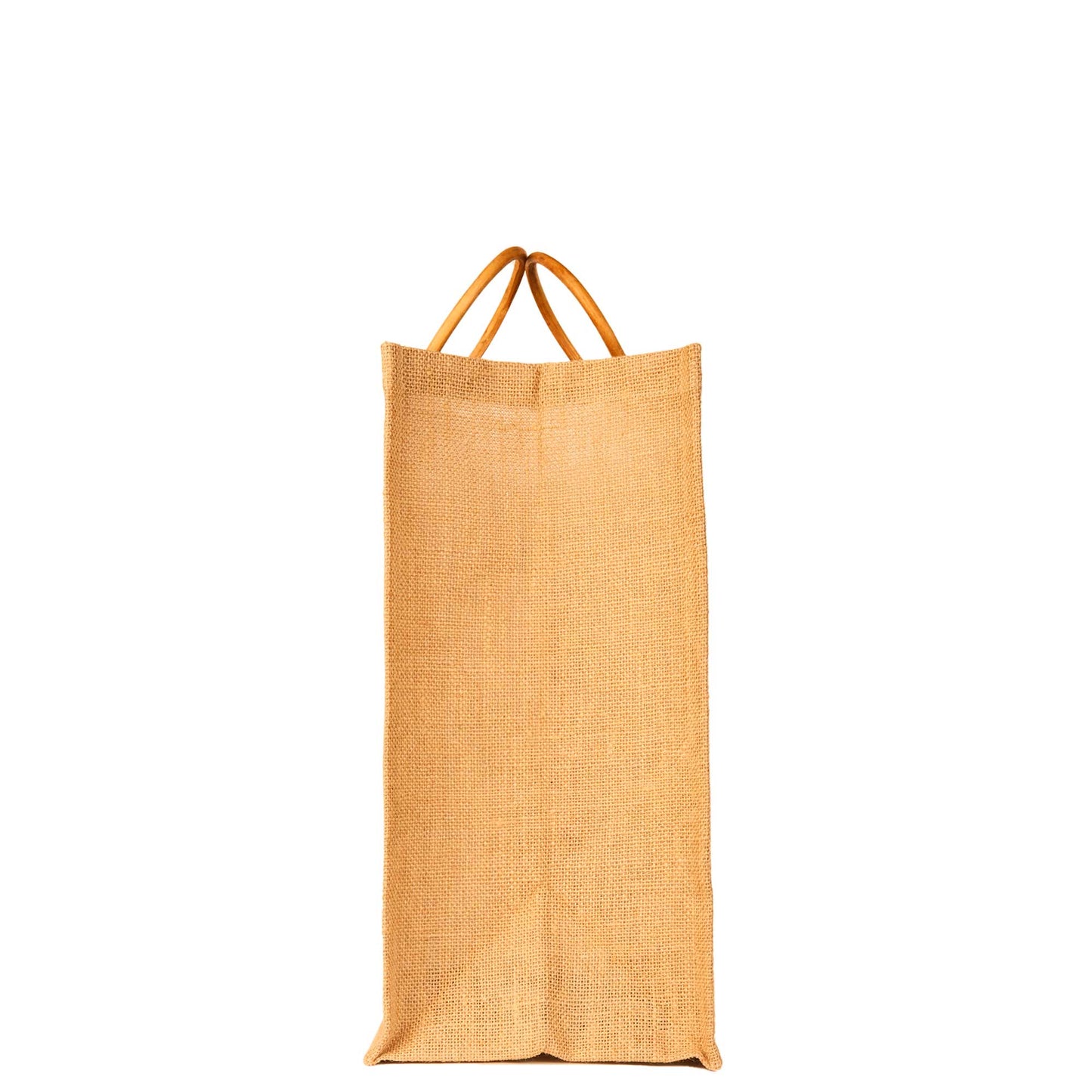 Reusable Jute Tote Bags with Cane Handles – Wholesale Durable Totes for Shopping, Groceries (Set of 8)