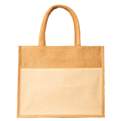 Reusable Jute Tote Bags – Wholesale Totes Bag for Shopping, Beach, Gifts, DIY Crafts, Travel & Wedding (Packs of 12)