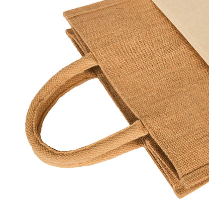 Jute Burlap Tote Bags – Wholesale Multipurpose Bags for Women, Grocery, Shopping, Travel, Beach & Weddings (Set of 8)