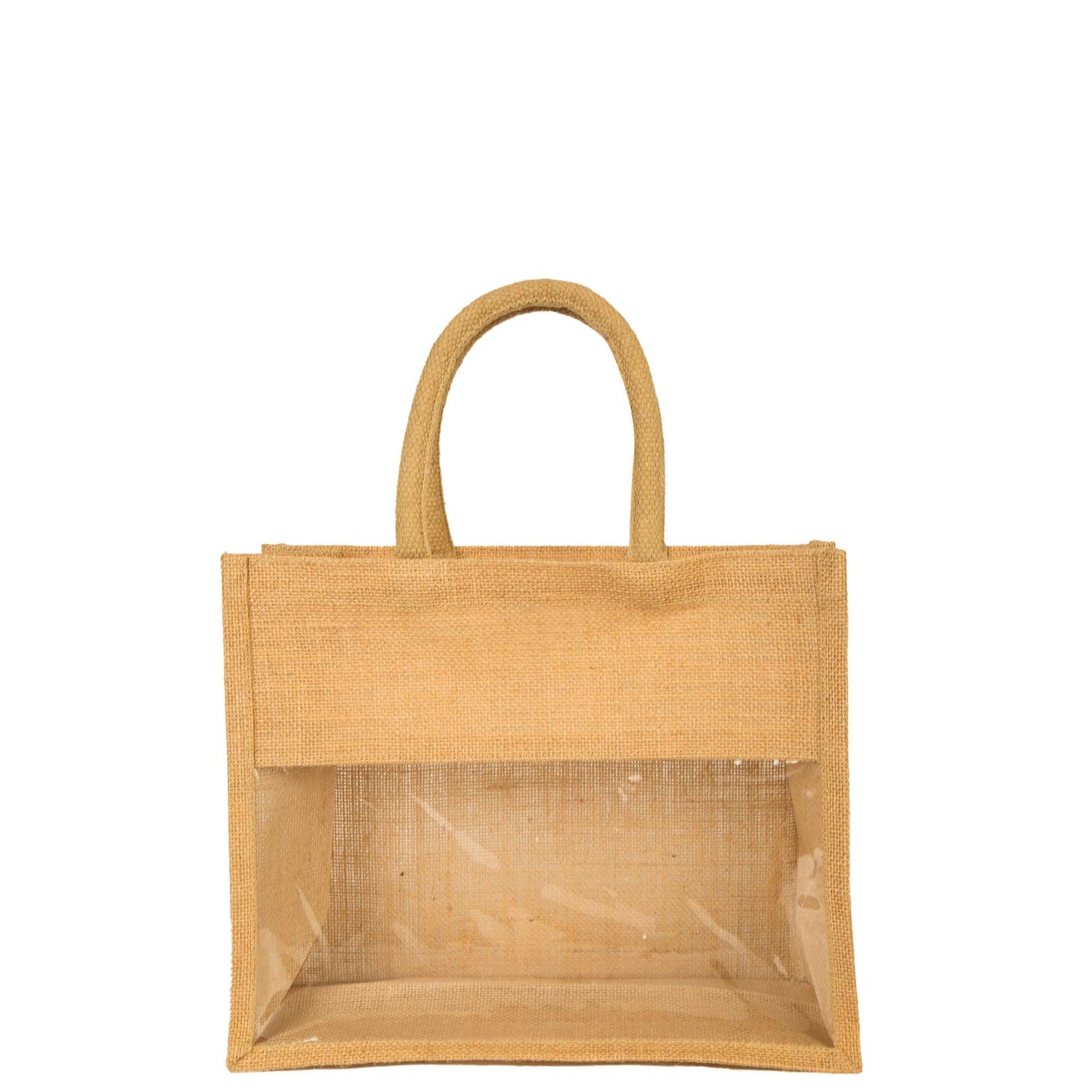 Wholesale Jute Tote Bags with PVC – Gifts for Events, Weddings, New Year, Christmas, Promotional (Set of 12)