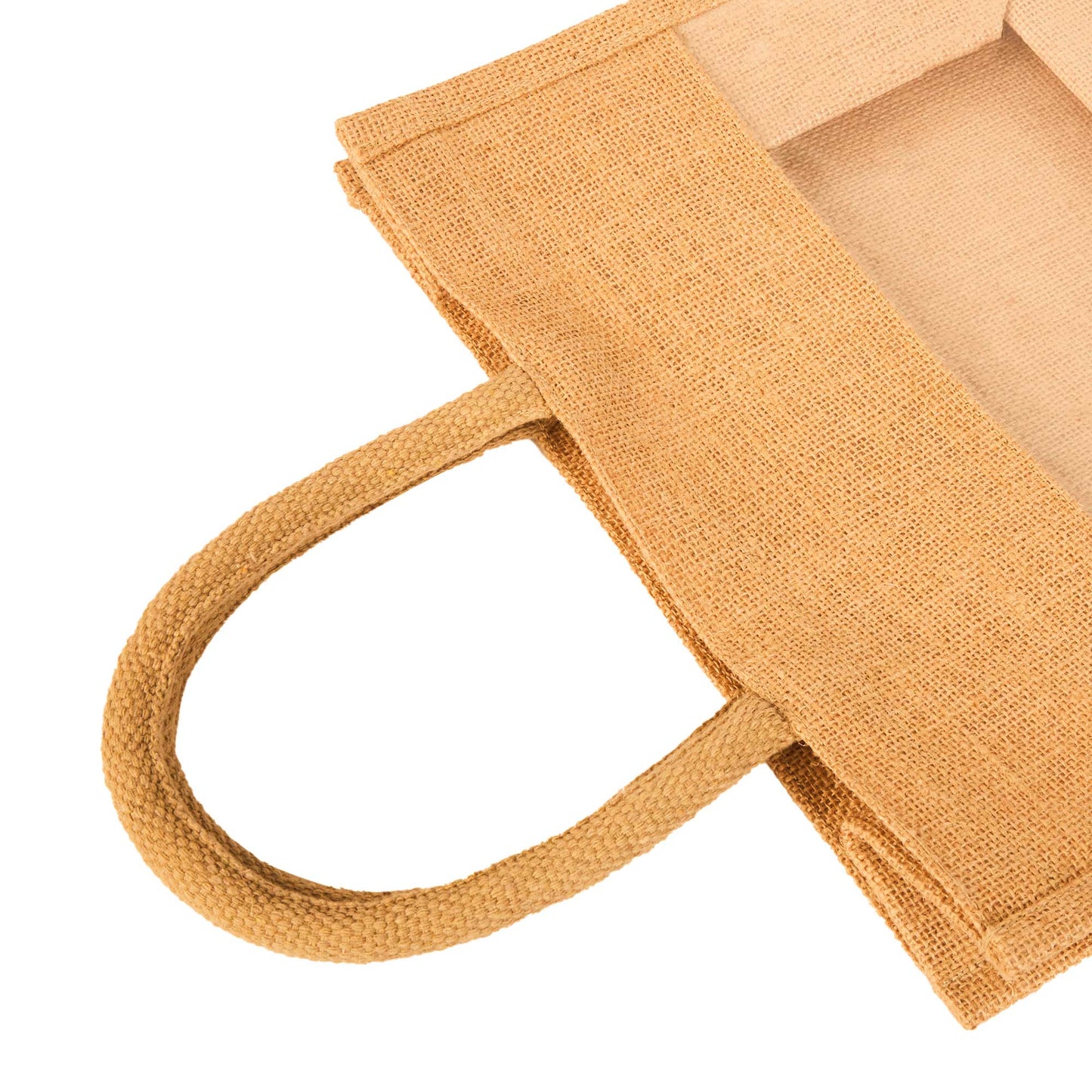 Wholesale Jute Tote Bags with PVC – Gifts for Events, Weddings, New Year, Christmas, Promotional (Set of 12)