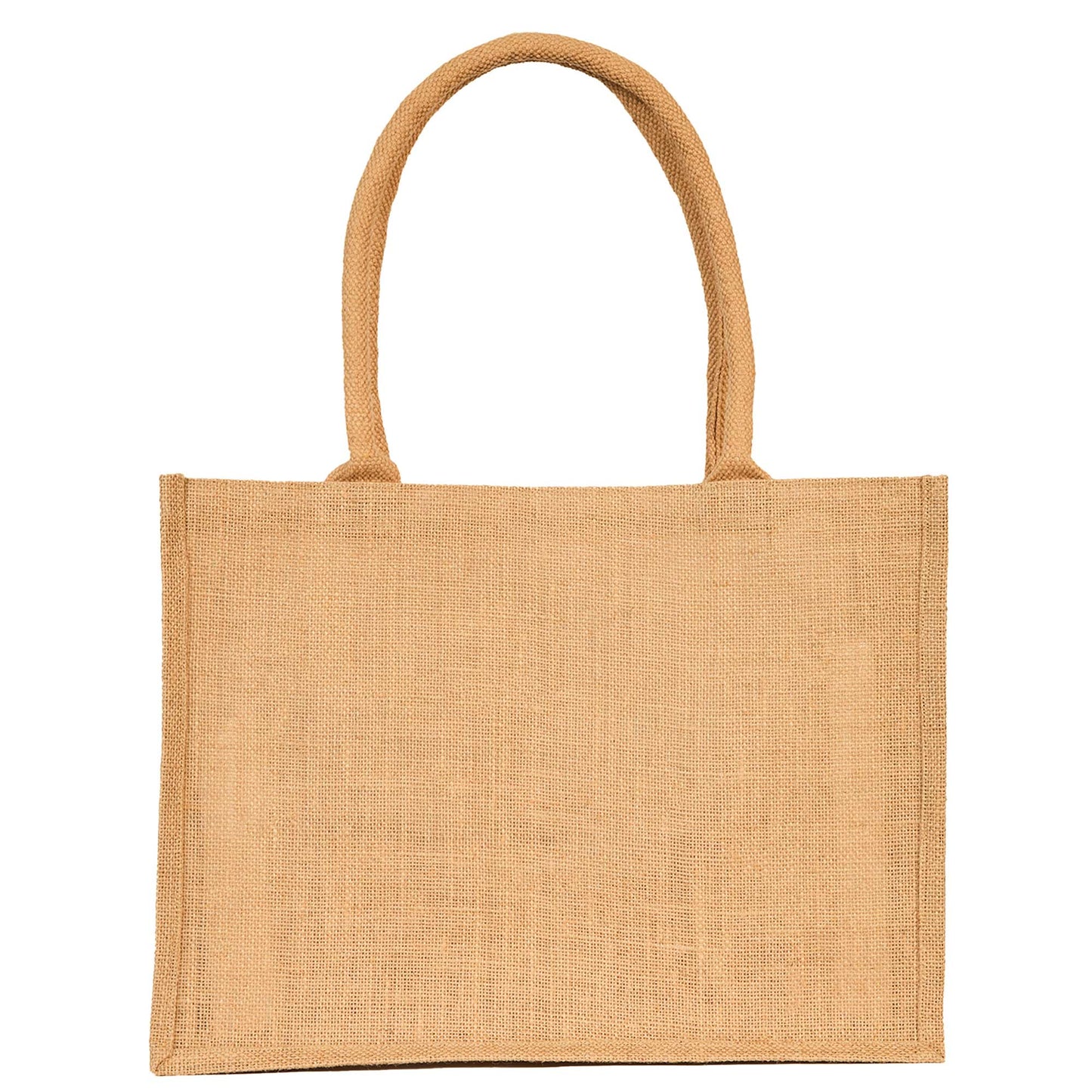 Wholesale Reusable Jute Tote Bags – Burlap Gift Totes for Women, Grocery Shopping, Weddings, Parties & Beach (Set of 8)