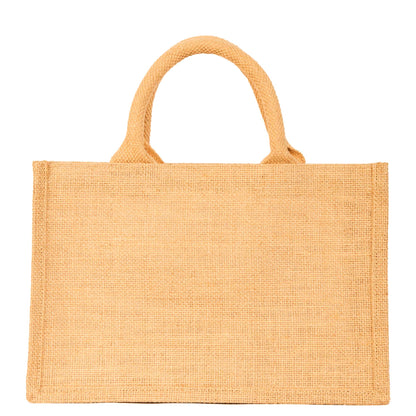 Wholesale Reusable Jute Tote Bags – Ideal for Shopping, Groceries, Bridesmaids, DIY, Weddings, Beach Trips & More. (Packs of 8)