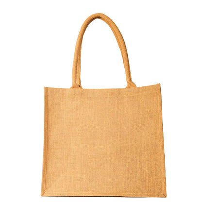 Reusable Jute Tote Bags – Wholesale Eco-Friendly Burlap Bags for Shopping, Gifting, Weddings, DIY Crafts, and Daily Use (Set of 12)