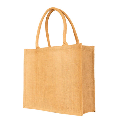 Reusable Jute Tote Bags – Wholesale Eco-Friendly Burlap Bags for Shopping, Gifting, Weddings, DIY Crafts, and Daily Use (Set of 12)