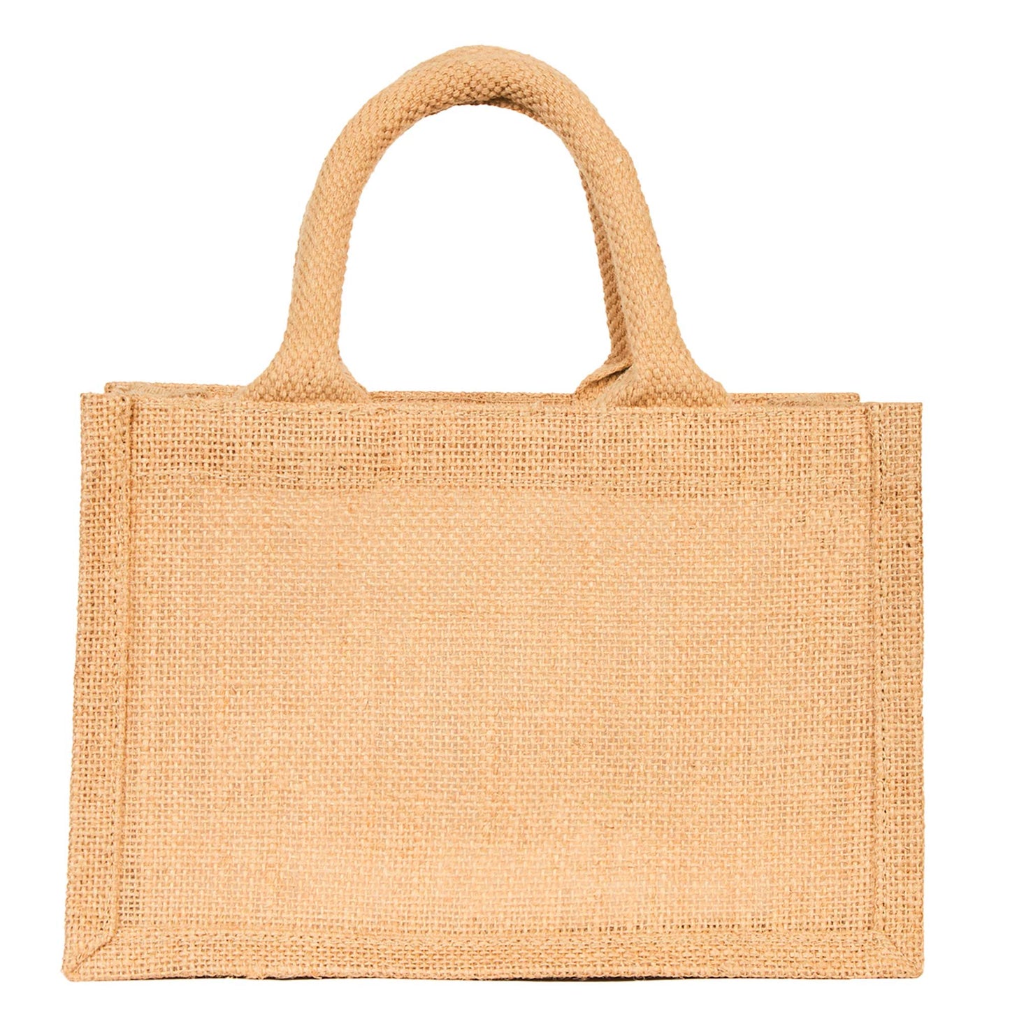 Reusable Burlap Tote Bags with Handles – Wholesale Jute Gift Bags for Shopping, Weddings, DIY & Beach Parties (Packs of 8)