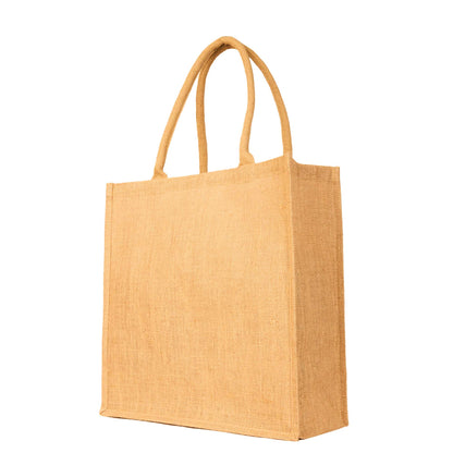 Jute Tote Bags – Reusable Burlap Wholesale Shopping, Travel, Holidays, Weddings Gift , Daily Use (Set of 12)