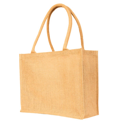 Wholesale Jute Shopping Bags Burlap Totes for Wedding,Daily Use, Shopping, Holidays & Special Occasions (Set of 8)