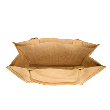 Jute Tote Bags – Wholesale Sturdy Reusable Burlap Totes for Shopping, Travel, Holidays, Weddings & Daily Use (Set of 12)