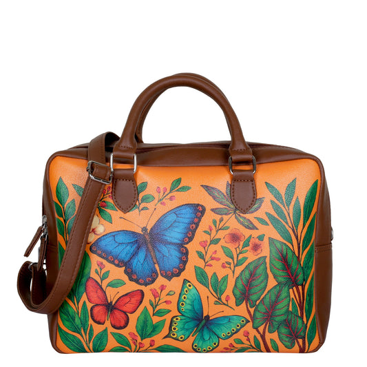 Vegan Leather Wholesale Crossbody Bag for Women with Top Handle – Versatile Hand Printed Vegan Shoulder, Tote & Business Handbag – Work, Travel & Daily Use