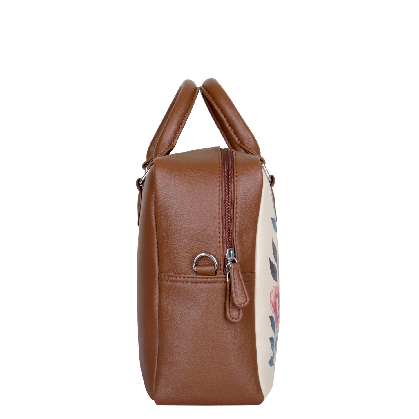 Leather Crossbody Bag for Women with Top Handle – Versatile Printed Vegan Shoulder, Tote & Business Handbag – Work, Travel & Daily Use