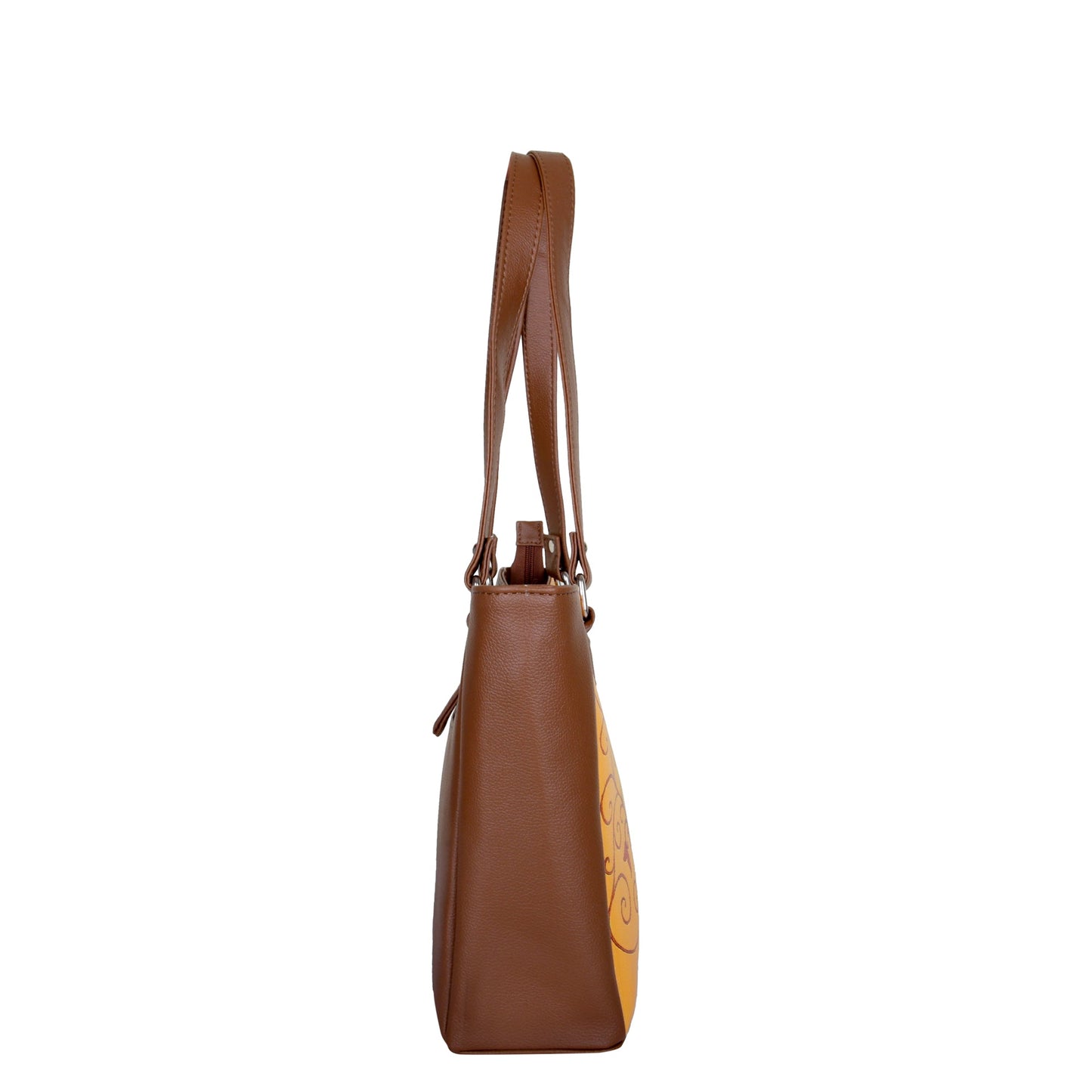 Dragonfly Wholesale Hand Printed Vegan Leather Shoulder Tote Bag– Handbag, Top Handle Purse for Women – Ideal for Office, Travel & Everyday Use