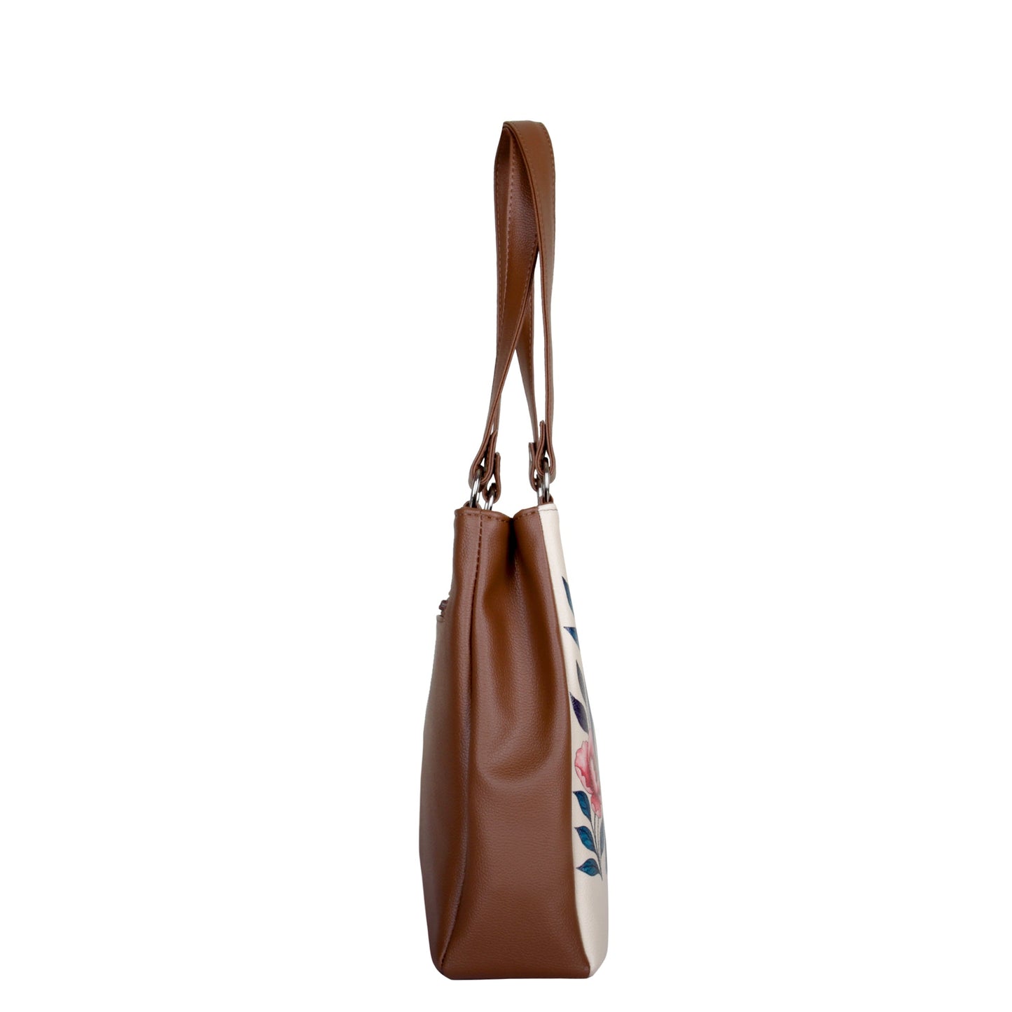 Hand Printed Peacock Vegan Leather Tote Shoulder Bag – Women’s Wholesale Multi‑Compartment Handbag for Work, Travel & Daily Use