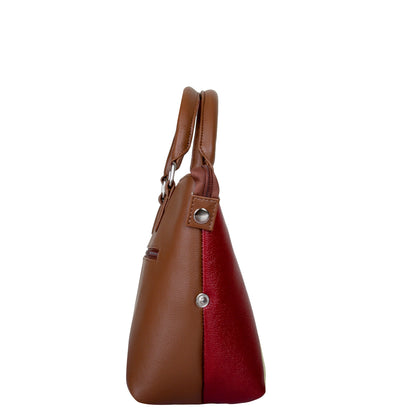Women’s Maple Leaf Hand Printed Vegan Leather Wholesale Shoulder Bag – Stylish Top Handle Crossbody for Daily Use