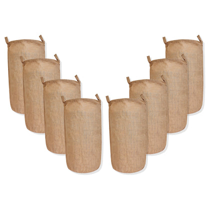 Wholesale Ecofriendly Natural Burlap Jute Laundry Basket  (Packs of 8)