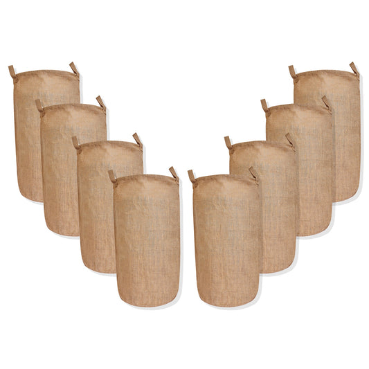 Wholesale Ecofriendly Natural Burlap Jute Laundry Basket  (Packs of 8)