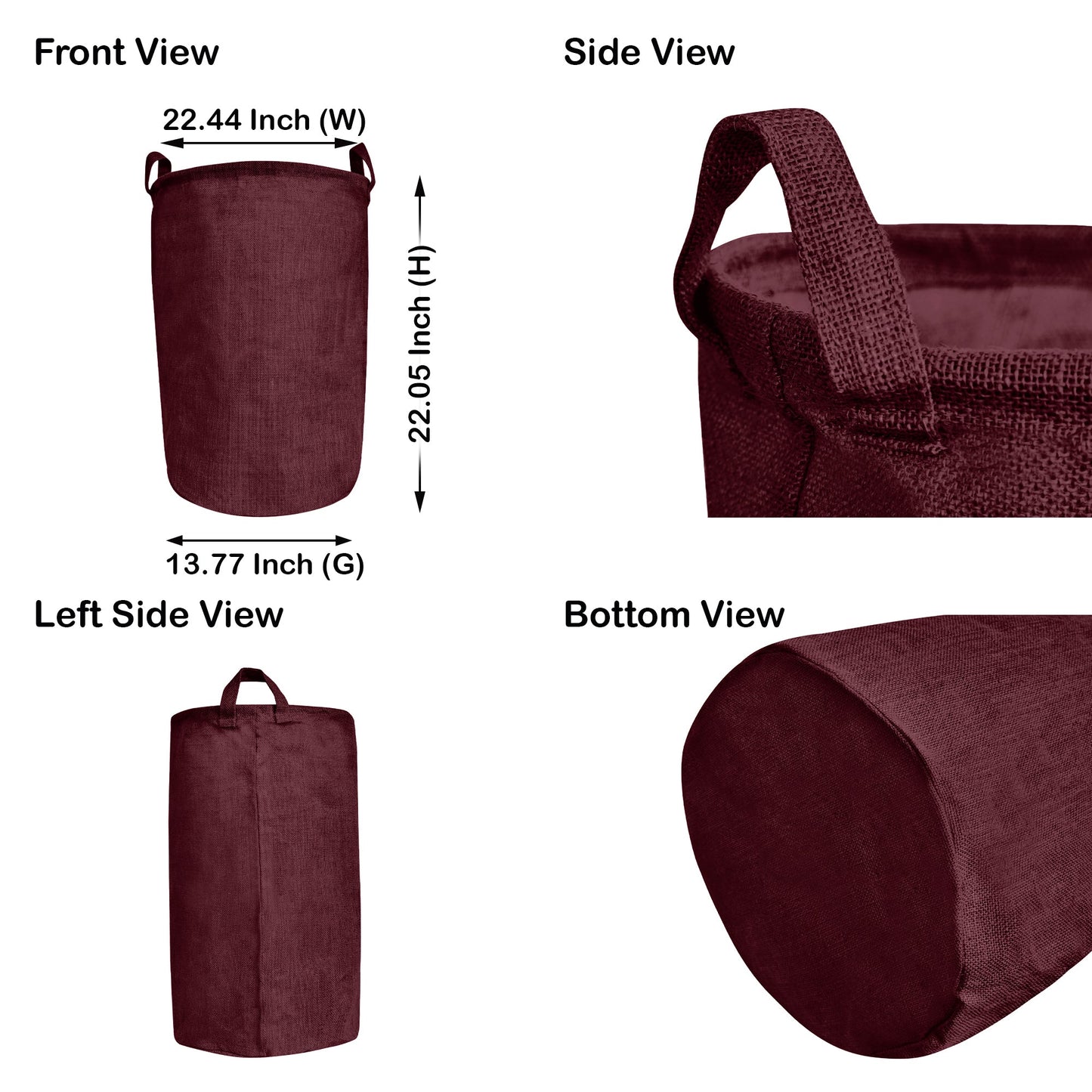 Wholesale Ecofriendly  Jute Storage Bags for Home Clothes  (Packs of 4)