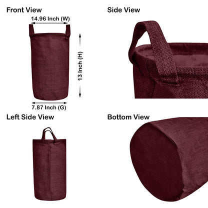 Wholesale Reusable Ecofriendly Jute Storage Bins for Home (Packs of 4)
