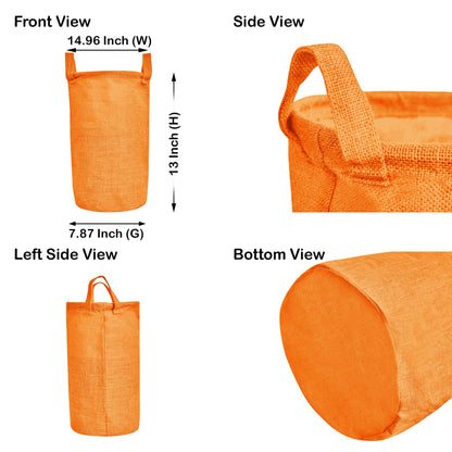 Wholesale Reusable Ecofriendly Jute Storage Bins for Home (Packs of 4)