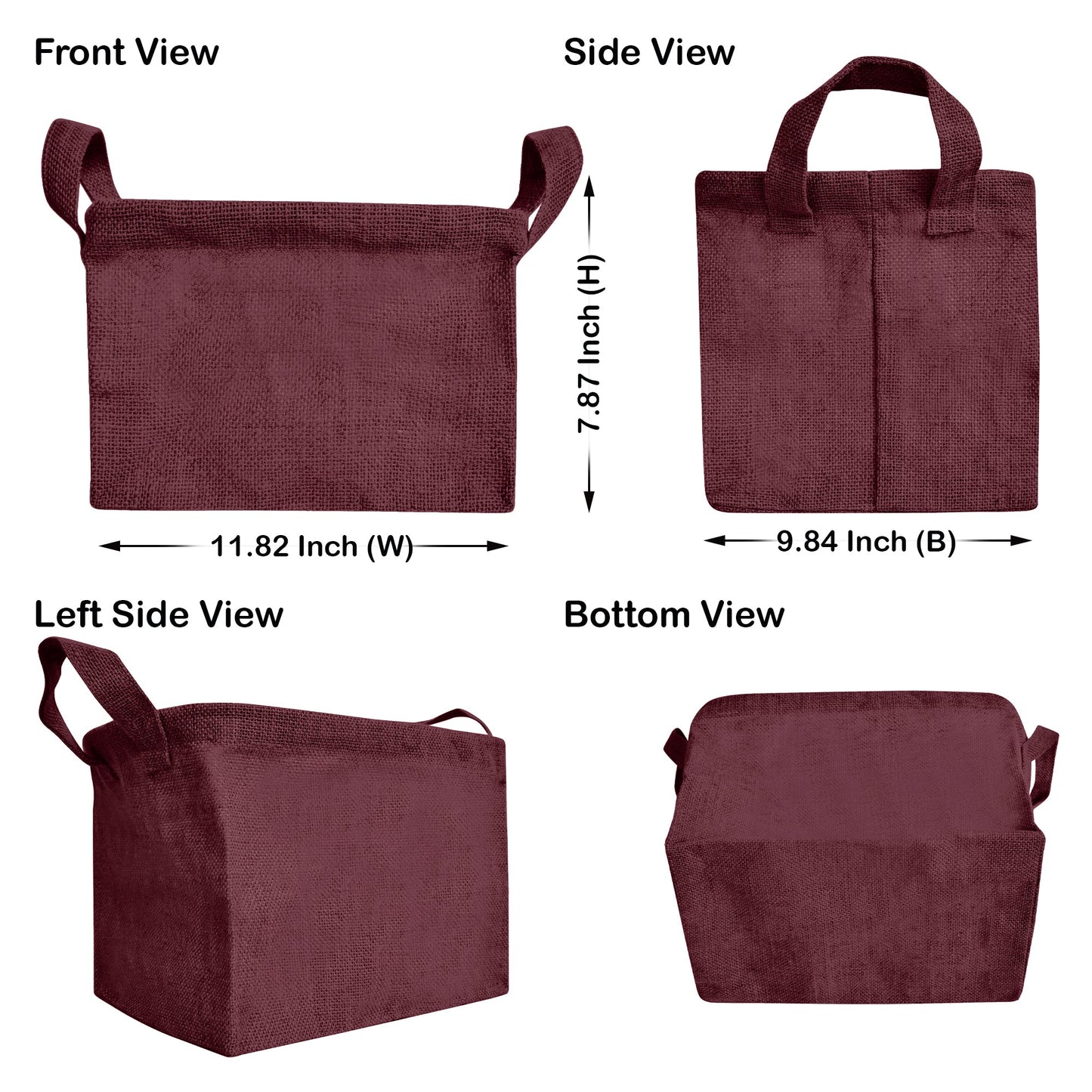Wholesale Coloured Burlap  Reusable Jute For Mini Hampers (Packs of 4)