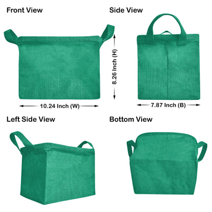 Wholesale Coloured Burlap Ecofriendly Jute Organizer Basket  (Packs of 4)