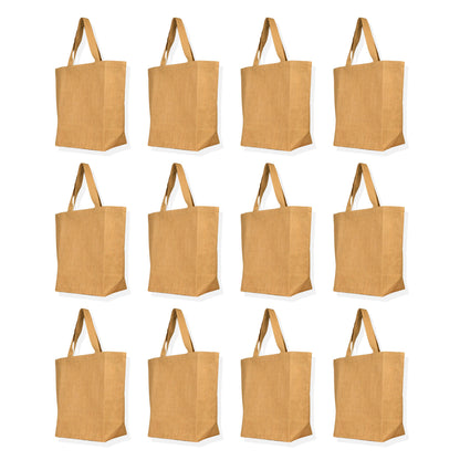 Reusable Jute Tote Bags –Wholesale Eco-Friendly Burlap Bags for Groceries, Gifts,Weddings (Packs of 12)