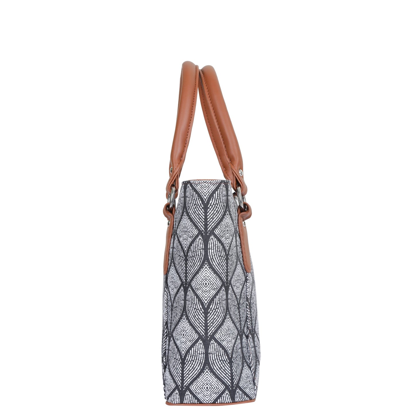 Women’s Monochrome Tote Bags with Vegan Leather Trim Handle – Wholesale