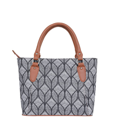 Women’s Monochrome Tote Bags with Vegan Leather Trim Handle – Wholesale