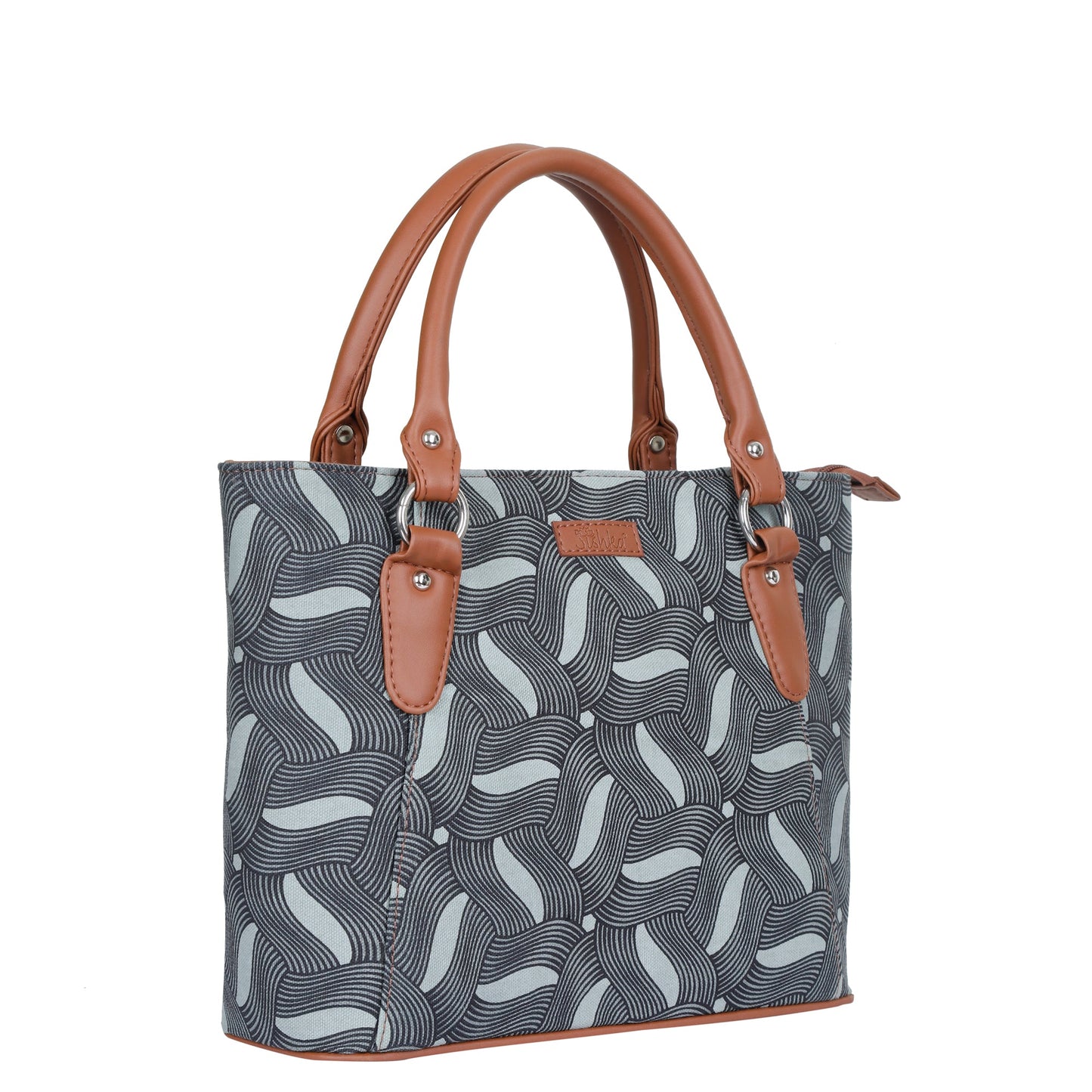 Women’s Olive Green Tote Bags with Vegan Leather Trim – Wholesale