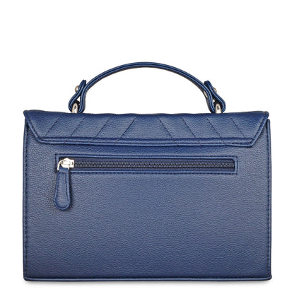 Blue Quilted Vegan Leather Wholesale Sling Bags – Women’s Chain Strap Shoulder Purse