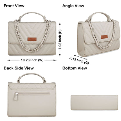 Grey Vegan Leather Wholesale Crossbody Sling Bag – Women’s Shoulder Handbag