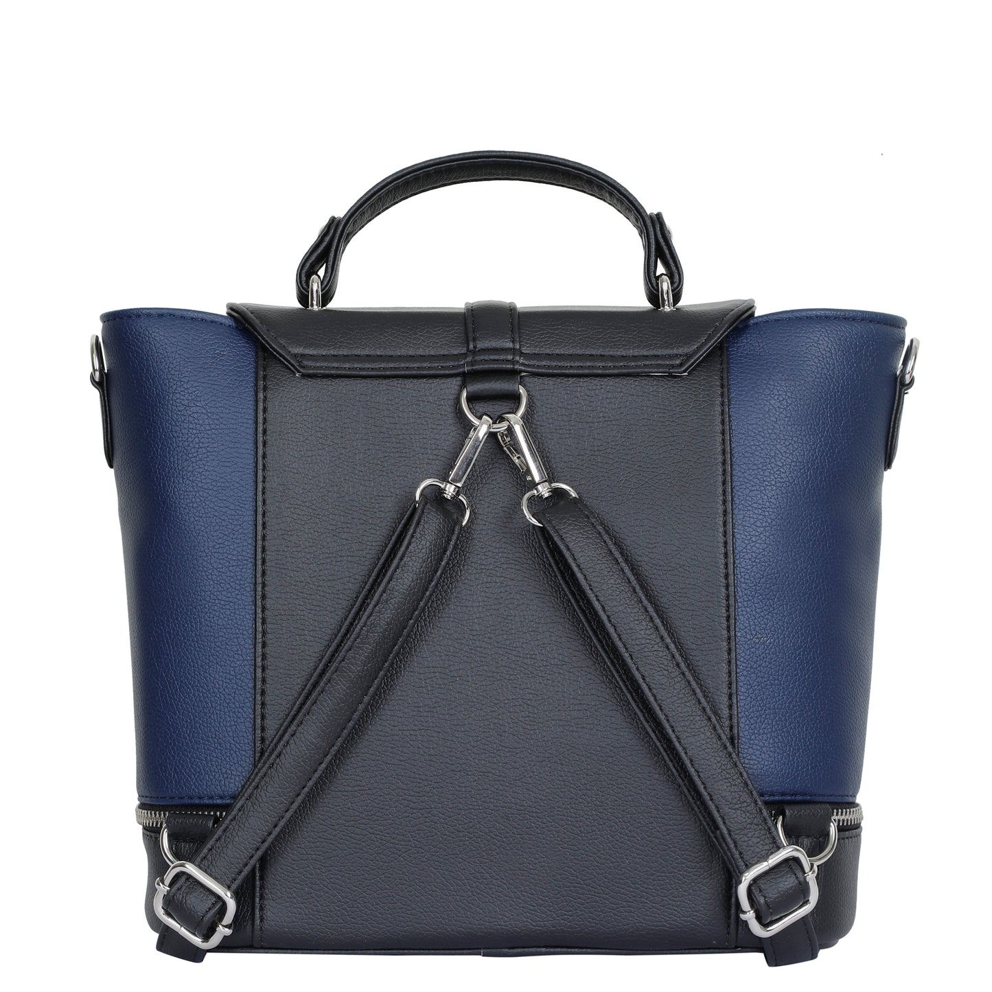 Blue Vegan Leather Women's Backpack – Wholesale Travel-Friendly Shoulder Purse & Handbag