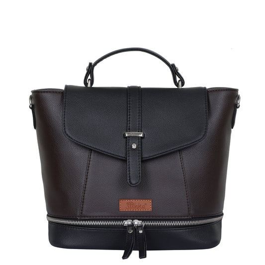 Brown Women’s Casual Backpack Purse – Wholesale Vegan Leather Handbag & Shoulder Bag