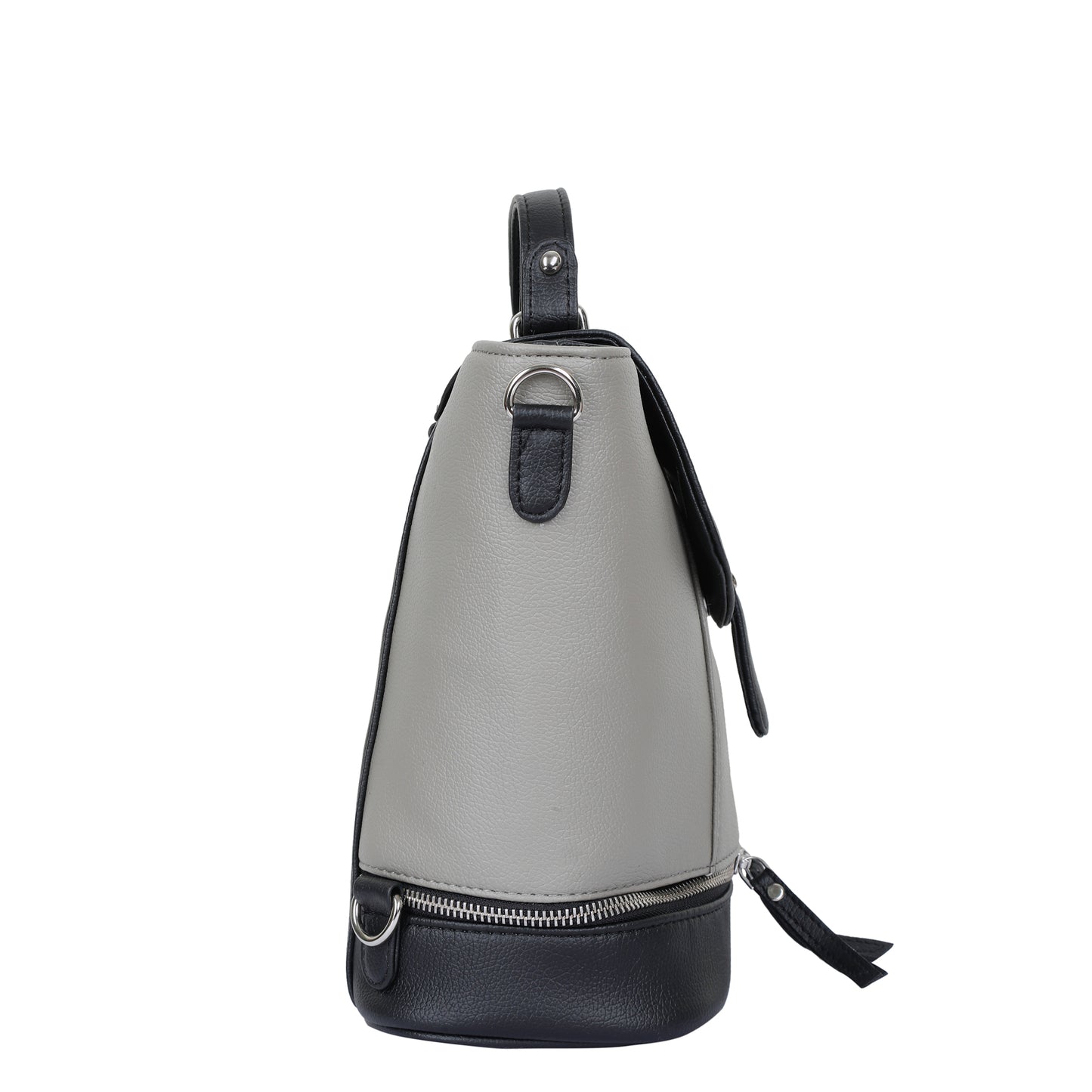 Grey Vegan Leather Backpack for Women – Wholesale Multi-Use Purse & Shoulder Bag for Work