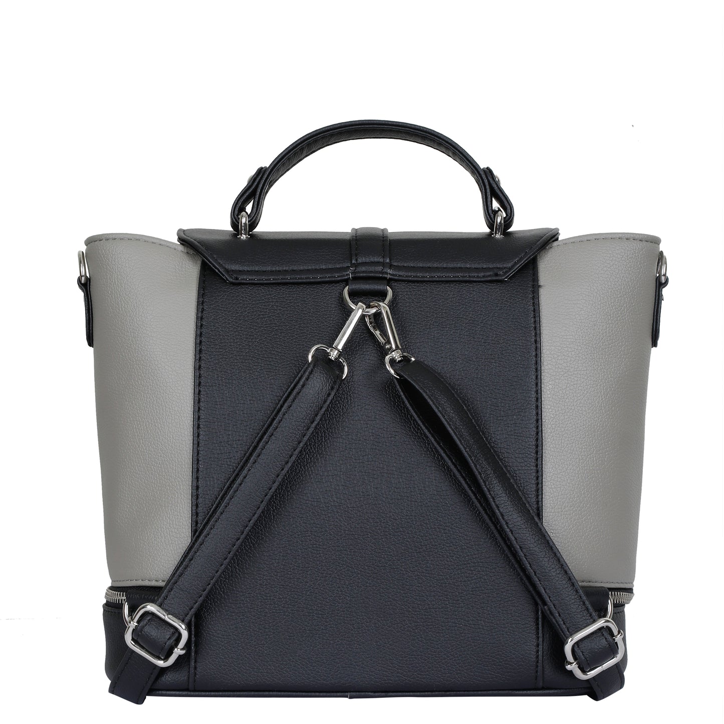 Grey Vegan Leather Backpack for Women – Wholesale Multi-Use Purse & Shoulder Bag for Work