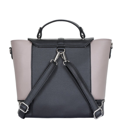 Mauve Women’s Fashion Backpack – Wholesale Vegan Leather Shoulder Purse for Office